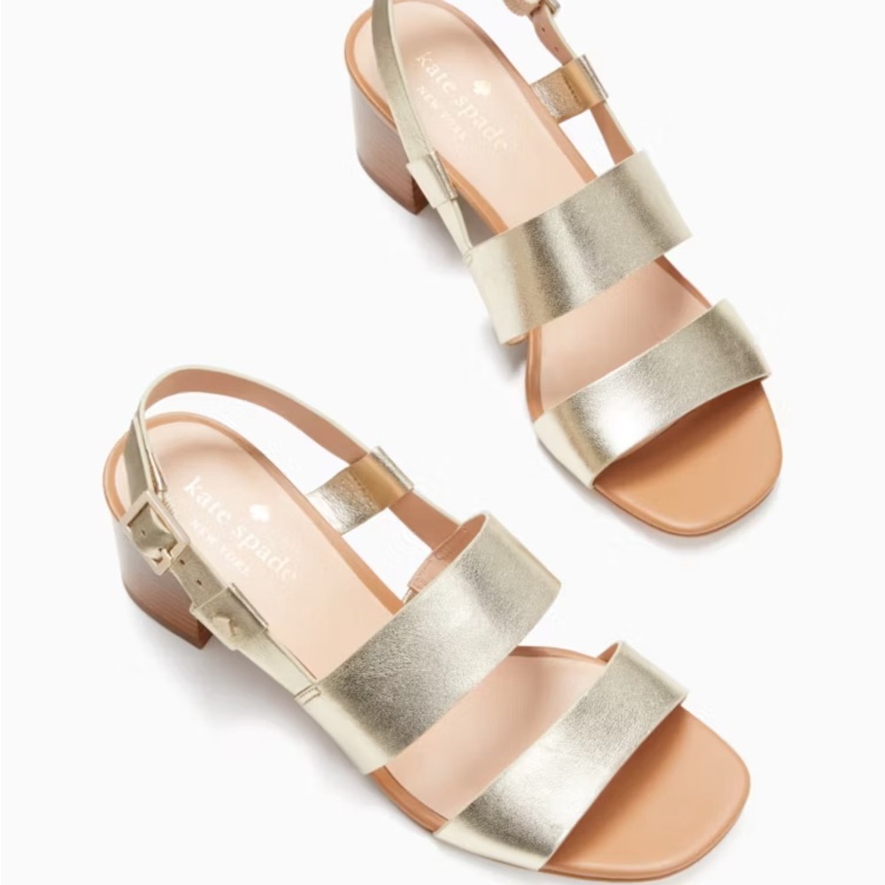 Kate Spade Gold Puglia Sandals - Picture 2 of 8
